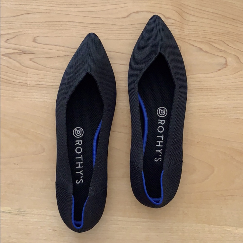 Rothy’s - The Point - Black Solid - 8.5